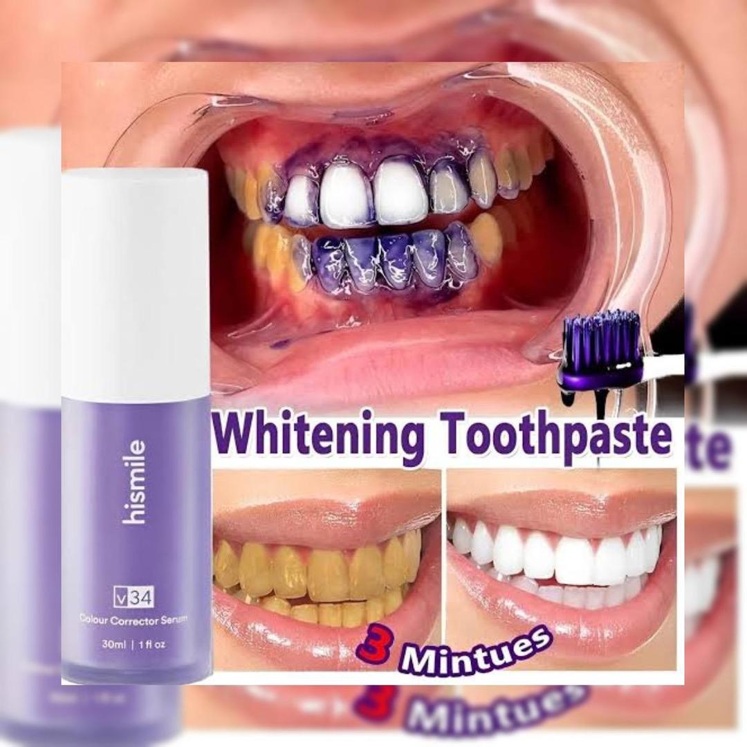 V34 Teeth Whitening Serum 50ml Cream for Brighter Smile - Image 5